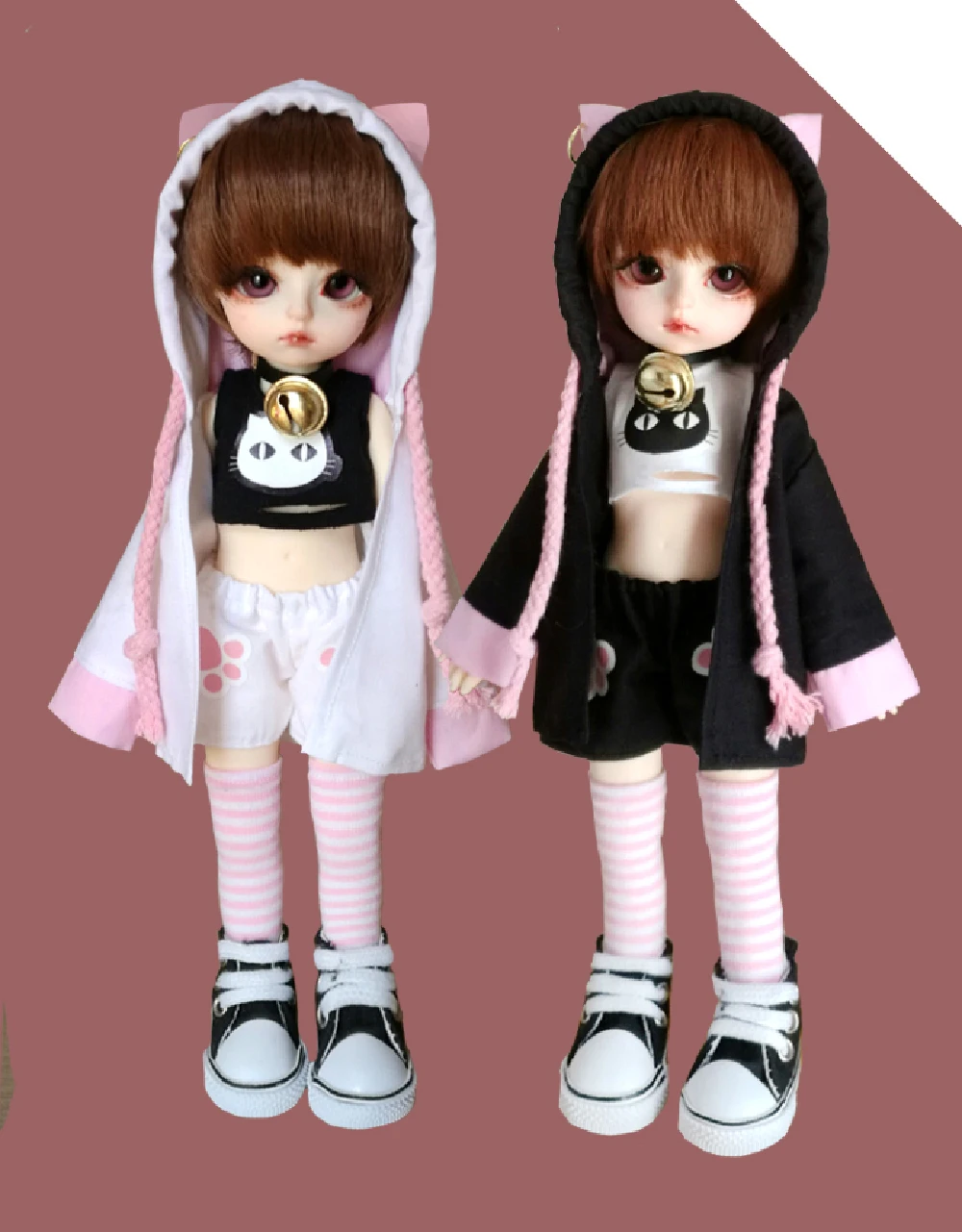 1/4 1/6 slim sd bjd doll cloths Mini cat suit for 1/4 1/6 BJD Doll sd doll hoodies and shorts
1/4 1/6 slim sd bjd doll cloths Mini cat suit for 1/4 1/6 BJD Doll sd doll hoodies and shorts
