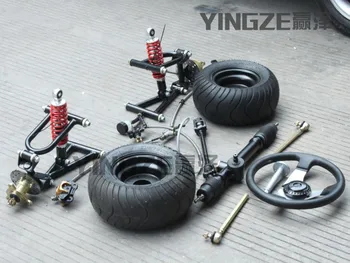 GO KART KARTING ATV UTV Front Steering Rack Knuckles Tie Rod Steering Wheel Brake Pump With 6 Inch Wheel Tires
GO KART KARTING ATV UTV Front Steering Rack Knuckles Tie Rod Steering Wheel Brake Pump With 6 Inch Wheel Tires