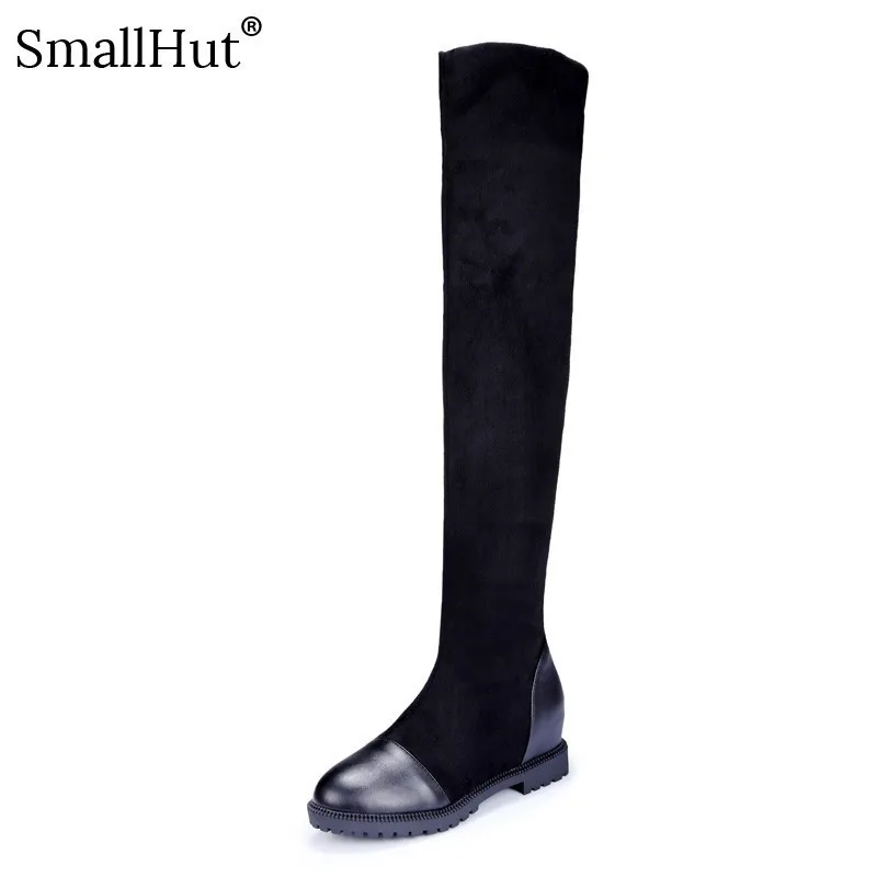 Thigh High Boots Women Autmn Winter Elegant Platform Height Increasing Shoes D076 Ladies Black Plush Round Toe Over Knee Boots
Thigh High Boots Women Autmn Winter Elegant Platform Height Increasing Shoes D076 Ladies Black Plush Round Toe Over Knee Boots