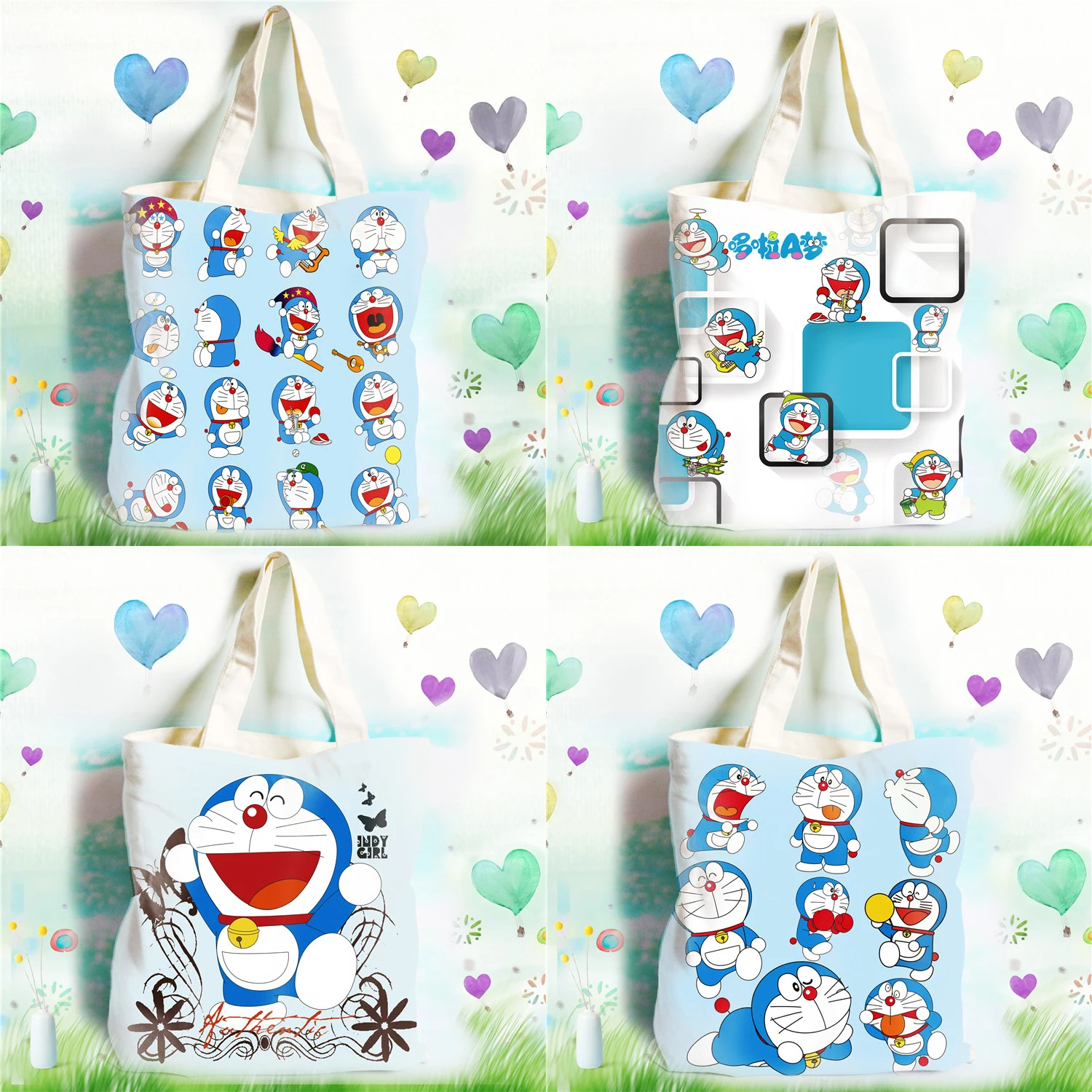 Doraemon Bag Customized Ladies Canvas Tote Bag Handmade Shopping Travel Women Folding Shoulder shopper Bags bolsas de tela
Doraemon Bag Customized Ladies Canvas Tote Bag Handmade Shopping Travel Women Folding Shoulder shopper Bags bolsas de tela