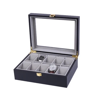 10 Grids Handmade Wood Watch Box Wood Clock Box Watch Case Time Box for Watch Holding
10 Grids Handmade Wood Watch Box Wood Clock Box Watch Case Time Box for Watch Holding