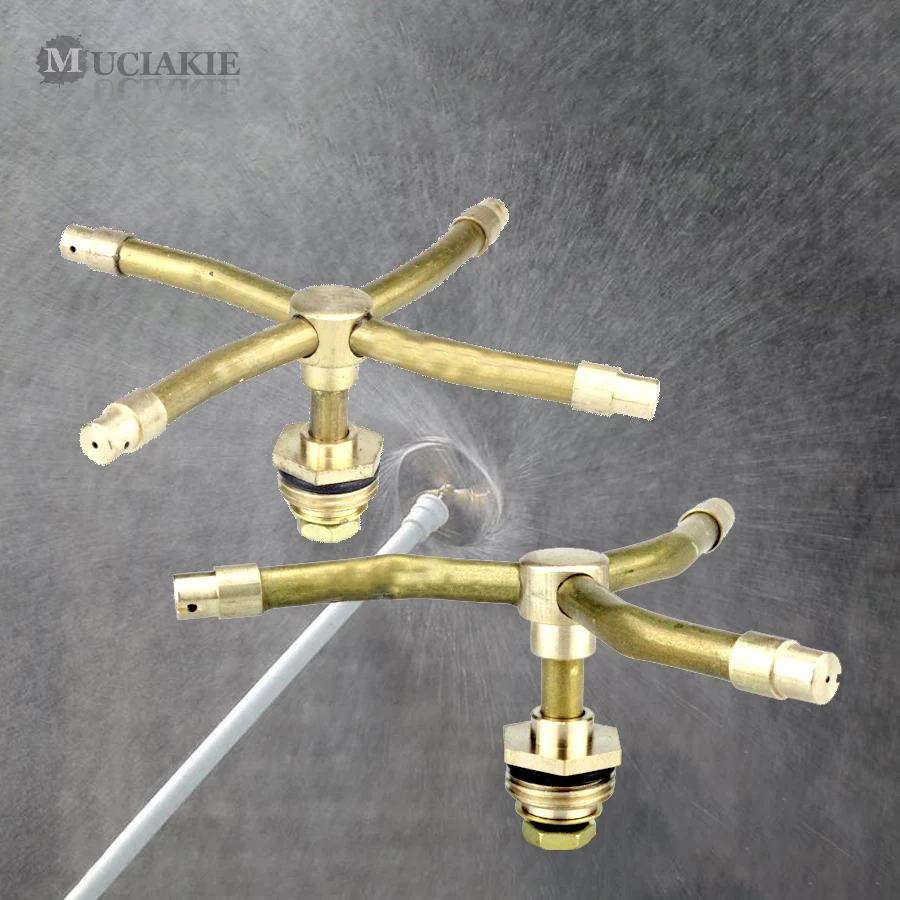 MUCIAKIE 1PC 2/3/4 Arm Copper Rotary Sprinkler Garden Lawn Irrigation Watering Nozzle Spray Rotating Brass Sprayer
MUCIAKIE 1PC 2/3/4 Arm Copper Rotary Sprinkler Garden Lawn Irrigation Watering Nozzle Spray Rotating Brass Sprayer