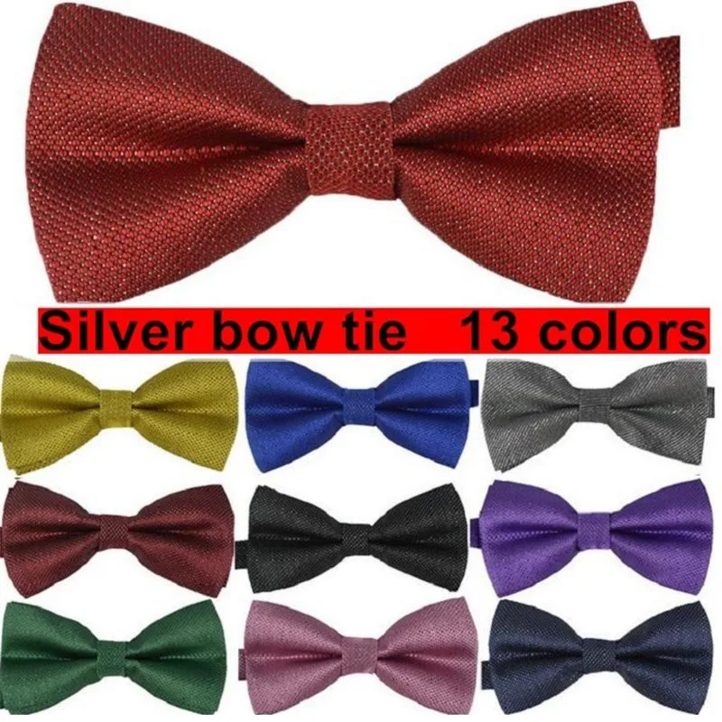 silver Mens bow tie plaid Adjustable adult butterfly evening party Decorated Neckwear 13 colors 10 pcs/lot
silver Mens bow tie plaid Adjustable adult butterfly evening party Decorated Neckwear 13 colors 10 pcs/lot