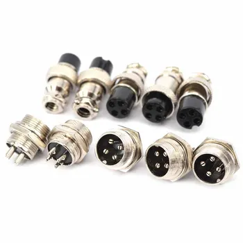 10pcs/set Aviation Panel Connector Metal Female Socket Male Plug GX16 4 Pin
10pcs/set Aviation Panel Connector Metal Female Socket Male Plug GX16 4 Pin