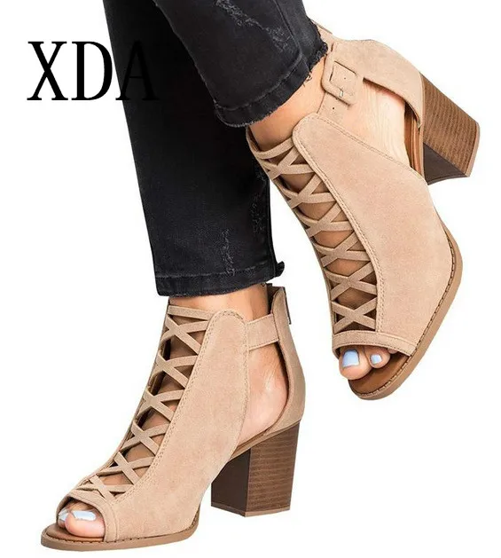 XDA New Hot Female Fish Mouth zipper Women Sandals 2019 Fashion Summer Exposed Toe High-Heeled Sandals Romanesque Ladies Shoes
XDA New Hot Female Fish Mouth zipper Women Sandals 2019 Fashion Summer Exposed Toe High-Heeled Sandals Romanesque Ladies Shoes