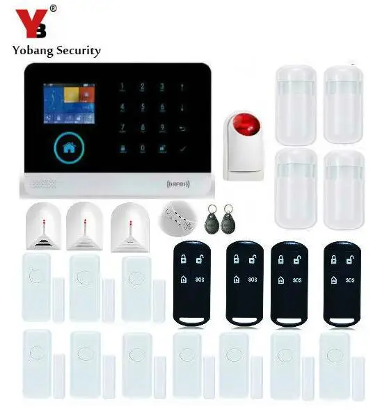 YoBang Security WIFI 3G GPRS SMS Russian RFID Card Wireless Home Security Alarm System IOS Android APP Remote Control
YoBang Security WIFI 3G GPRS SMS Russian RFID Card Wireless Home Security Alarm System IOS Android APP Remote Control