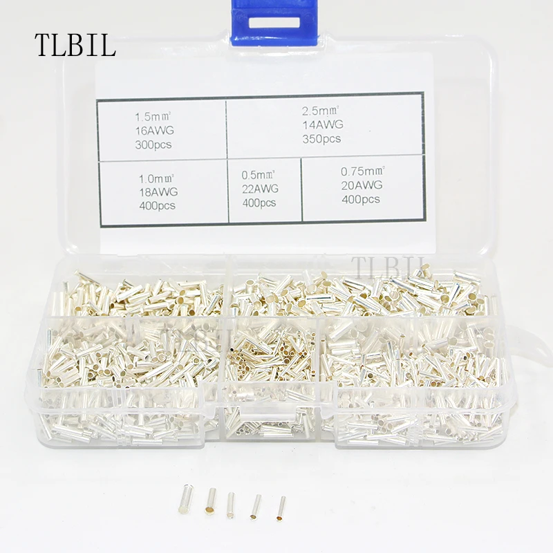 1850pcs/Lot Mixed 5 Models Bared Bootlace Ferrule Kit Non Insulated Electrical Crimp Cord Wire End Terminal car ship terminal
1850pcs/Lot Mixed 5 Models Bared Bootlace Ferrule Kit Non Insulated Electrical Crimp Cord Wire End Terminal car ship terminal