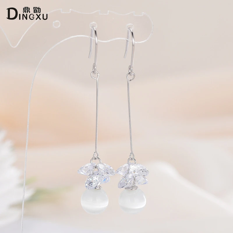 DINGXU New Sweet 925 Sterling Silver Opal Earrings For Women High Quality fashion jewelry gifts for grils Dropping 2019
DINGXU New Sweet 925 Sterling Silver Opal Earrings For Women High Quality fashion jewelry gifts for grils Dropping 2019
