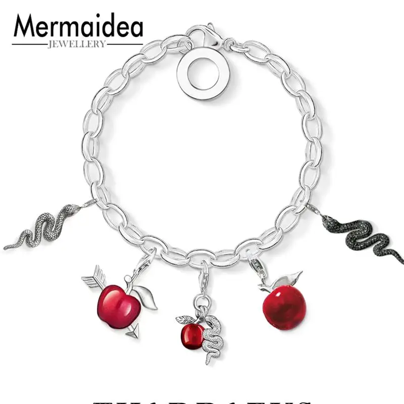 Charm Pendant Snake with Apple Good Jewelry For Women 2019 Club Gift 925 Sterling Silver Fit Bracelet Super Deal
Charm Pendant Snake with Apple Good Jewelry For Women 2019 Club Gift 925 Sterling Silver Fit Bracelet Super Deal
