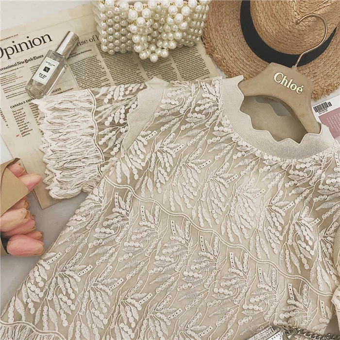 2019 Spring and Summer Elegant Women Shirts Embroidered Casual Shirts Streetwear O-Neck Solid Shirts
2019 Spring and Summer Elegant Women Shirts Embroidered Casual Shirts Streetwear O-Neck Solid Shirts