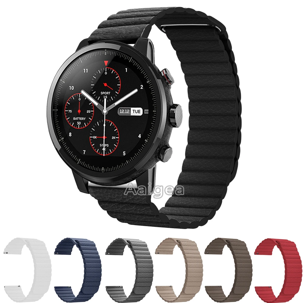 7 Colors Magnetic Closure Bracelet Watchband for Huami Amazfit Strato Sports Watch 2 Genuine Leather Loop Band Strap Wristband
7 Colors Magnetic Closure Bracelet Watchband for Huami Amazfit Strato Sports Watch 2 Genuine Leather Loop Band Strap Wristband
