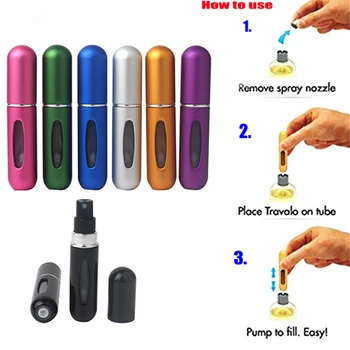 5ml Mini Perfume Spray Bottle Travel Storage Bottle Aluminum Spray Atomizer Portable Cosmetic Container Perfume Bottles
5ml Mini Perfume Spray Bottle Travel Storage Bottle Aluminum Spray Atomizer Portable Cosmetic Container Perfume Bottles