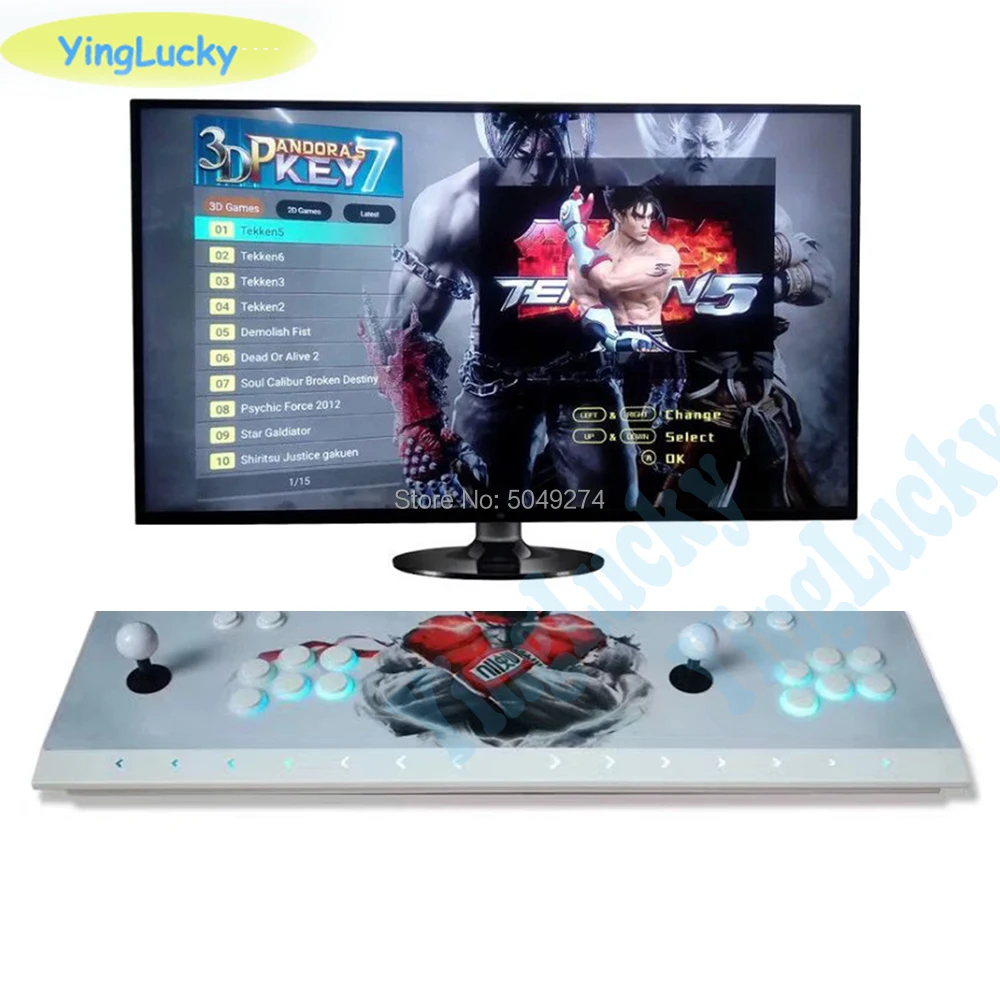 NEW Pandora-Box 3D 2323 in 1 3D Key 7 box arcade Retro game console Machine Full 1080 HDMI TV PC PS 2 Player Pandora-Box 9X&6
NEW Pandora-Box 3D 2323 in 1 3D Key 7 box arcade Retro game console Machine Full 1080 HDMI TV PC PS 2 Player Pandora-Box 9X&6