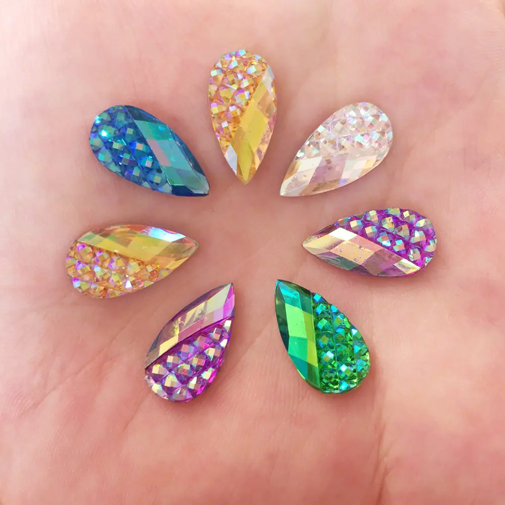New 20pcs 9*18mm AB Resin Teardrop Flatback Rhinestone Scrapbook Embellishment Crafts R78
New 20pcs 9*18mm AB Resin Teardrop Flatback Rhinestone Scrapbook Embellishment Crafts R78