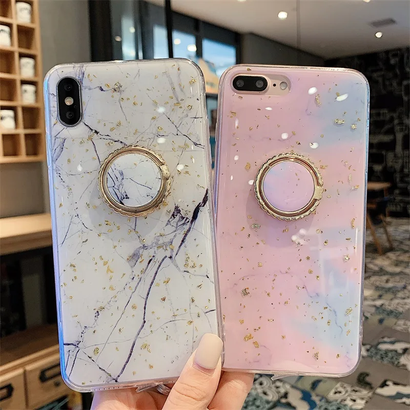 Luxury Marble Foil Bling Case for iPhone 7 8 6 6S Plus X XS Max XR Glitter Fundas Soft Silicon Cover & Bracket Phone Holder Case
Luxury Marble Foil Bling Case for iPhone 7 8 6 6S Plus X XS Max XR Glitter Fundas Soft Silicon Cover & Bracket Phone Holder Case