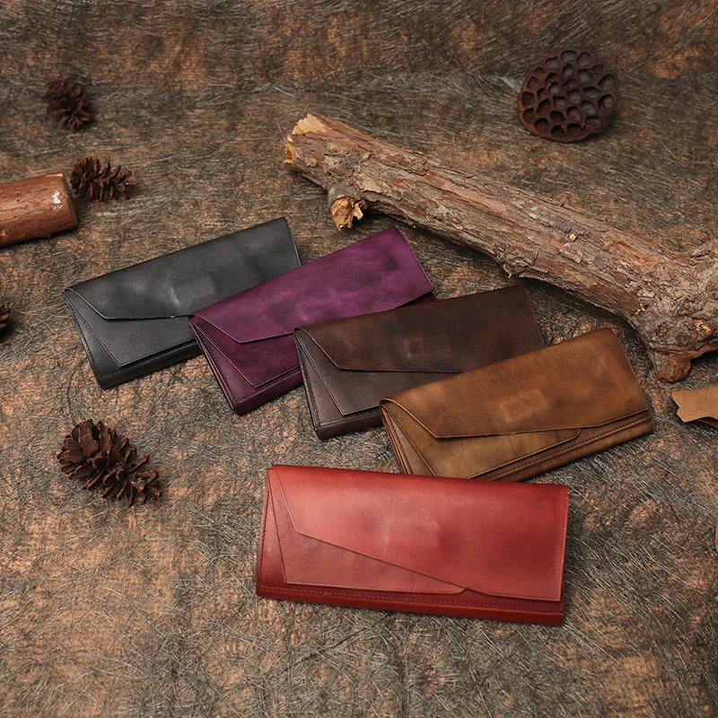 Ladies Leather Foldable Wallets 2019 Latest Long Style Wallet for Women Handmade Genuine Leather Cell Phone Pocket Card Holder
Ladies Leather Foldable Wallets 2019 Latest Long Style Wallet for Women Handmade Genuine Leather Cell Phone Pocket Card Holder
