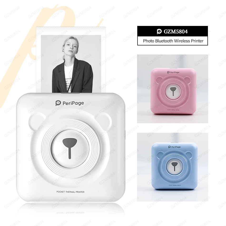 Bluetooth4.0 Wireless Pocket Mini Photo Printer Thermal Portable Mobile Printer for Android iOS Phone Windows Small Cute Printer
Bluetooth4.0 Wireless Pocket Mini Photo Printer Thermal Portable Mobile Printer for Android iOS Phone Windows Small Cute Printer