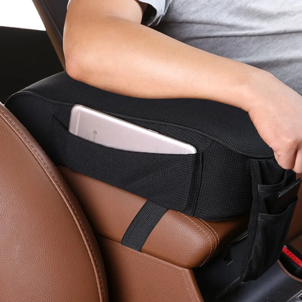 Auto Center Console Armrest Pillow Memory Foam Car Armrest Cushion with Phone Holder Storage Bag Universal Fit for Most Car
Auto Center Console Armrest Pillow Memory Foam Car Armrest Cushion with Phone Holder Storage Bag Universal Fit for Most Car