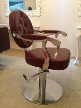 Manufacturers selling round back hair salon hairdressing chair. Beauty-care chair. Hydraulic chair, stainless steel handrails
Manufacturers selling round back hair salon hairdressing chair. Beauty-care chair. Hydraulic chair, stainless steel handrails