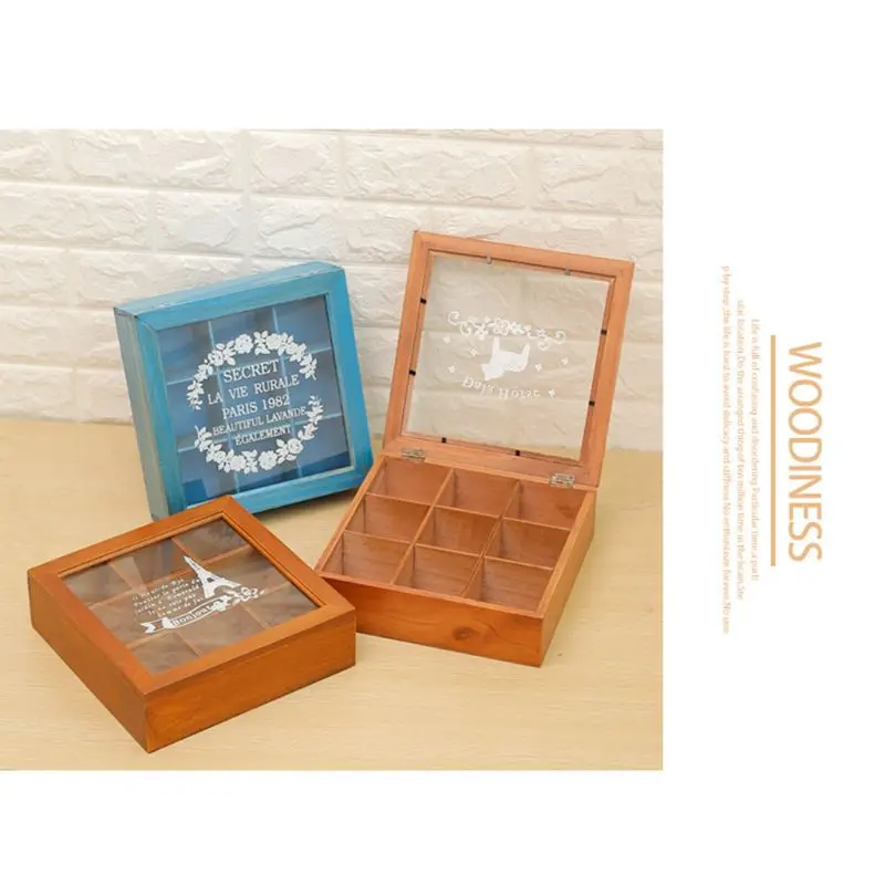 Wooden Retro Old 9 Grid Storage Rose Print Box Succulent Plants Flip Flower Square Acrylic Multi-function Desktop Storage Box
Wooden Retro Old 9 Grid Storage Rose Print Box Succulent Plants Flip Flower Square Acrylic Multi-function Desktop Storage Box