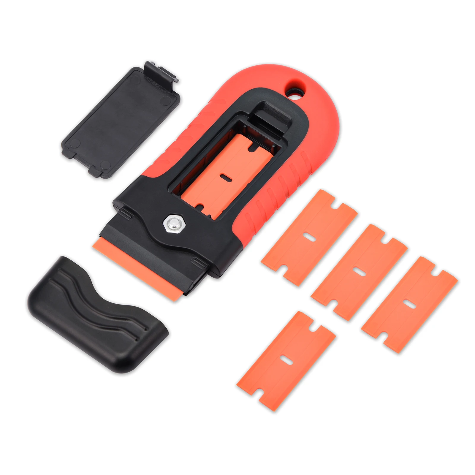 FOSHIO Plastic Razor Scraper+5pcs Blade Window Tint Vinyl Car Wrap Glue Film Sticker Remover Ceramic Glass House Clean Squeegee
FOSHIO Plastic Razor Scraper+5pcs Blade Window Tint Vinyl Car Wrap Glue Film Sticker Remover Ceramic Glass House Clean Squeegee