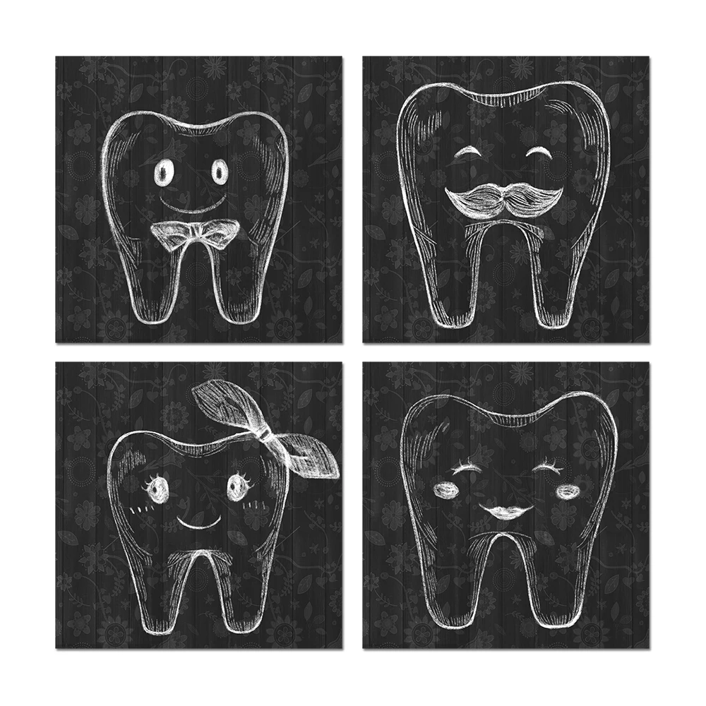Visual Art Decor Unframed Prints Dental Clinic Wall Decor Teeth Family Black and White Tooth Painting Canvas Prints
Visual Art Decor Unframed Prints Dental Clinic Wall Decor Teeth Family Black and White Tooth Painting Canvas Prints