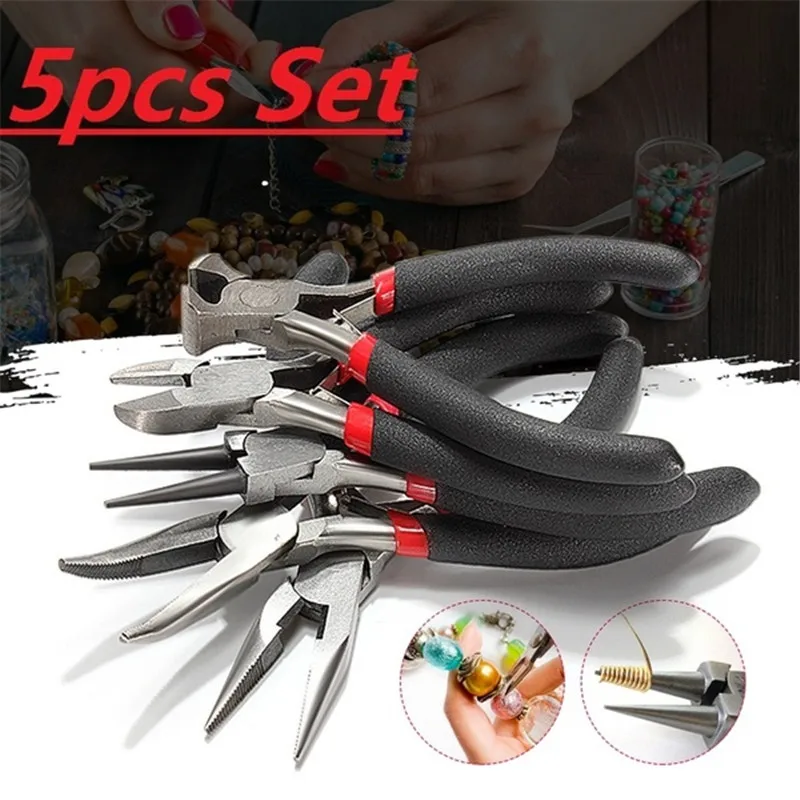 Mini 5pcs Jewelry Making DIY 5pcs/set Beading Jewelry Tools Kit Equipment Jewelry Plier Sets Carbon-hardened Jewelry Pliers
Mini 5pcs Jewelry Making DIY 5pcs/set Beading Jewelry Tools Kit Equipment Jewelry Plier Sets Carbon-hardened Jewelry Pliers