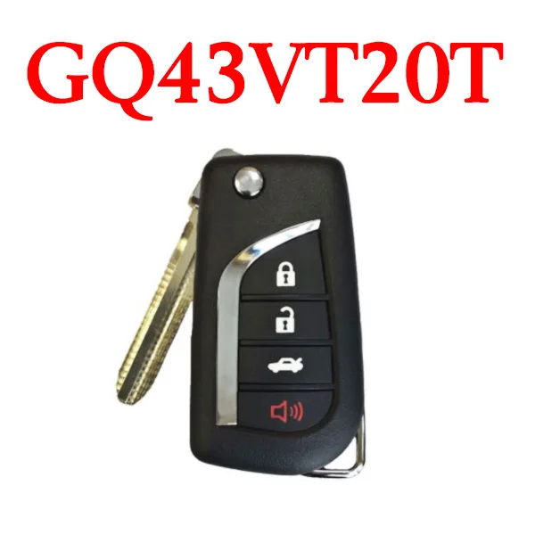 3+1 Buttons 315 MHz Remote Key for Toyota 2004-2010 - GQ43VT20T (4D67 Chip)
3+1 Buttons 315 MHz Remote Key for Toyota 2004-2010 - GQ43VT20T (4D67 Chip)