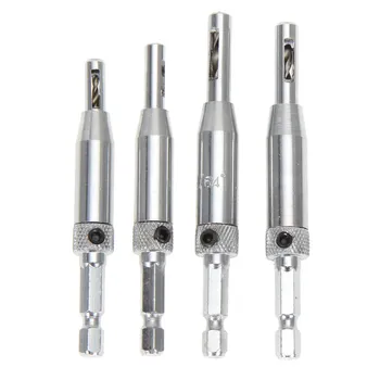 4PCS Wood Drill Bit Tools Punch Hole HSS Self Centering Hinge Hardware Drill Bits Set Door Cabinet 5/64" 7/64" 9/64" 11/64"
4PCS Wood Drill Bit Tools Punch Hole HSS Self Centering Hinge Hardware Drill Bits Set Door Cabinet 5/64" 7/64" 9/64" 11/64"