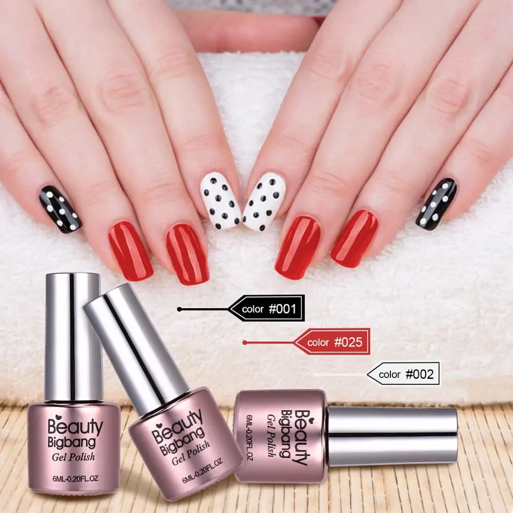 BEAUTYBIGBANG 1PC Pure Color 6ML Gel Nail Polish UV&LED Lamp Gel Varnishes For Nail Design Manicure Top Nail Art
BEAUTYBIGBANG 1PC Pure Color 6ML Gel Nail Polish UV&LED Lamp Gel Varnishes For Nail Design Manicure Top Nail Art
