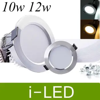 Newest Led recessed downlight 10w 12w dimmable led fixture lights lamp warm cold white AC90-260C 120angle silver / white shell
Newest Led recessed downlight 10w 12w dimmable led fixture lights lamp warm cold white AC90-260C 120angle silver / white shell