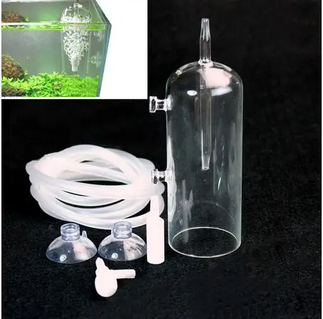 Фото Стеклянный баллон для аквариума кислородная крышка чашка растворенное CO2