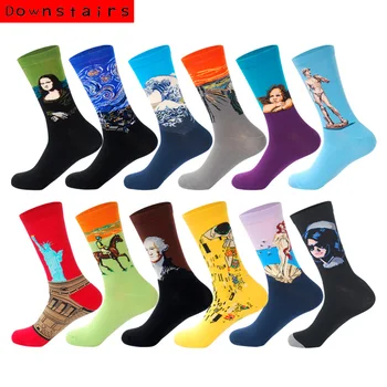 Downstairs 12Pairs/Lot Socks for Men British Style Striped Streetwear Hip Hop Custom Crew Happy Socks Regalos Para Hombre
Downstairs 12Pairs/Lot Socks for Men British Style Striped Streetwear Hip Hop Custom Crew Happy Socks Regalos Para Hombre