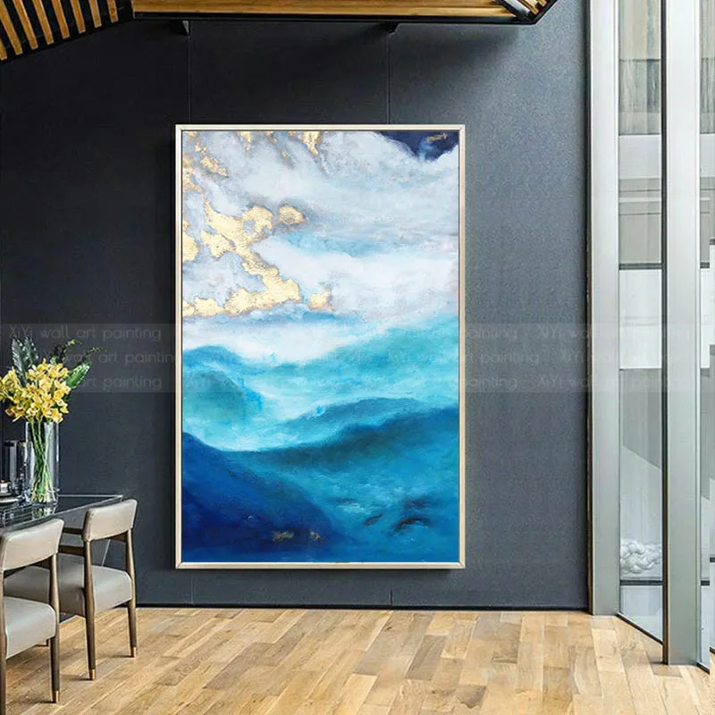 Abstract canvas painting wall art picture for living room home wall decor original blue gold acrylic texture quadro caudro decor
Abstract canvas painting wall art picture for living room home wall decor original blue gold acrylic texture quadro caudro decor
