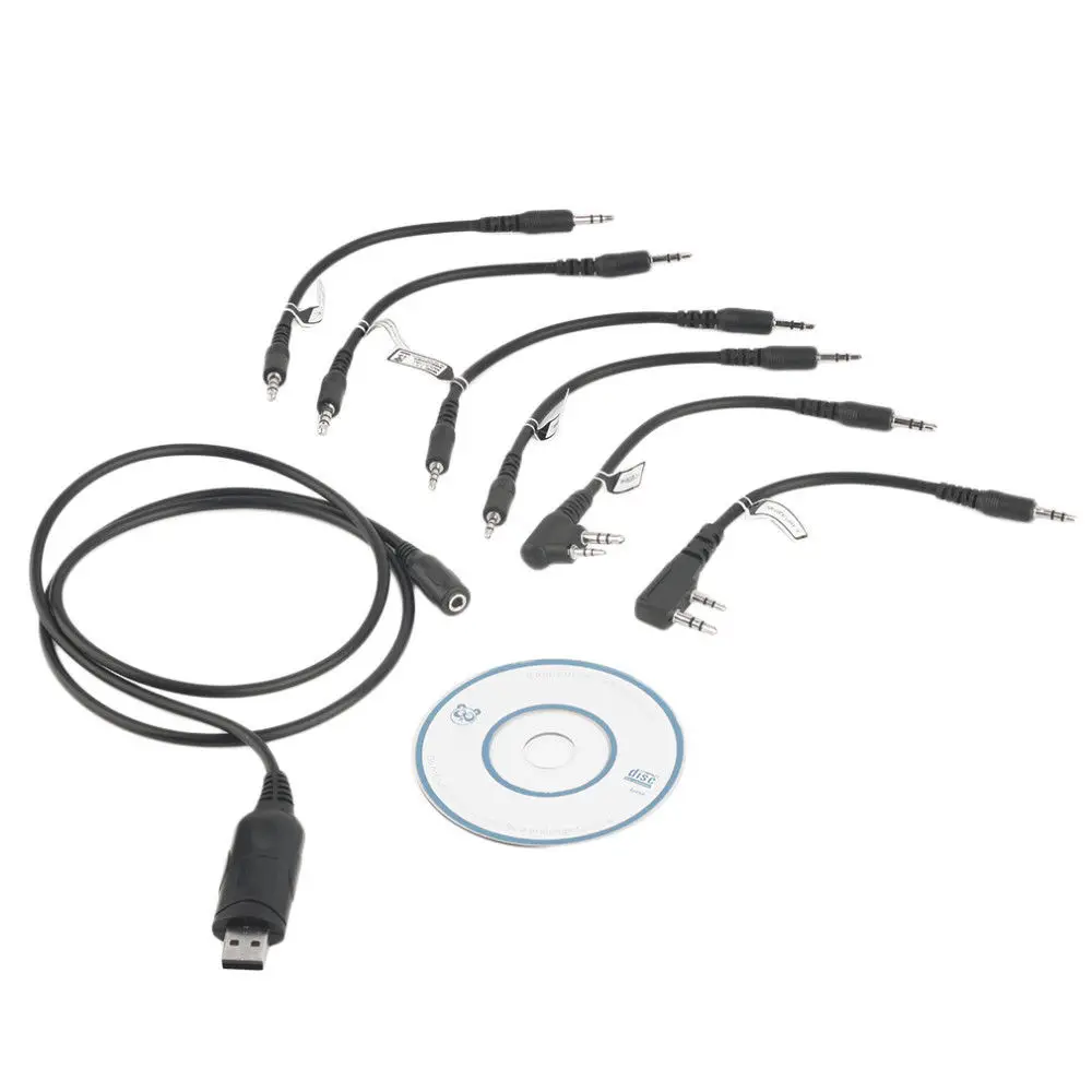 Banggood 6 IN 1 USB Programming Cable 1 Pin 2 Pin Cord 6IN1 for Kenwood,Baofeng,Motorola,Yaesu,Hytera,Mag one A8, Icom Radio
Banggood 6 IN 1 USB Programming Cable 1 Pin 2 Pin Cord 6IN1 for Kenwood,Baofeng,Motorola,Yaesu,Hytera,Mag one A8, Icom Radio