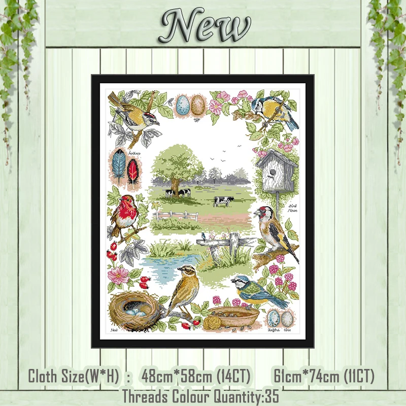 The ecology of birds scenery diy painting counted printed on the canvas DMC 11CT 14CT kit Cross Stitch embroidery needlework Set
The ecology of birds scenery diy painting counted printed on the canvas DMC 11CT 14CT kit Cross Stitch embroidery needlework Set