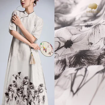 140cm digital printing silk linen fabric 12mm Chinese silk fabric cheongsam dress natural linen fabric wholesale linen cloth
140cm digital printing silk linen fabric 12mm Chinese silk fabric cheongsam dress natural linen fabric wholesale linen cloth