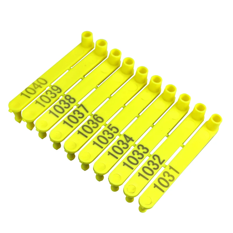 100pc Sheep Goat Ear Tag Pliers 001-500 Numbers Ear Laser Typing Plastic Head Earrings For Farm Animals Idetification Card
100pc Sheep Goat Ear Tag Pliers 001-500 Numbers Ear Laser Typing Plastic Head Earrings For Farm Animals Idetification Card