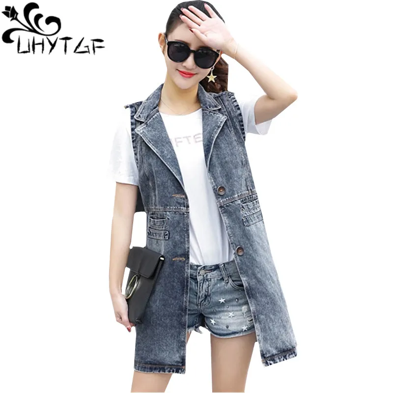 UHYTGFNew Chalecos Para Mujer Denim Jacket Ladies Spring Smmer Plus size Sleeveless Vest Women Long Jeans Jacket Vest Female 541
UHYTGFNew Chalecos Para Mujer Denim Jacket Ladies Spring Smmer Plus size Sleeveless Vest Women Long Jeans Jacket Vest Female 541