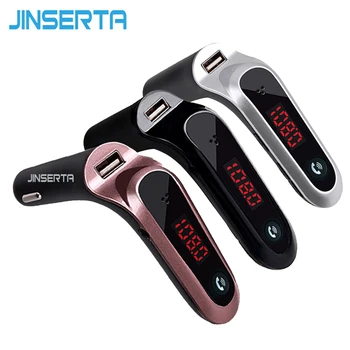 JINSERTA 4-in-1 Hands Free Wireless Bluetooth FM Transmitter S7 AUX Modulator Car Kit MP3 Player SD USB LCD Car Accessories
JINSERTA 4-in-1 Hands Free Wireless Bluetooth FM Transmitter S7 AUX Modulator Car Kit MP3 Player SD USB LCD Car Accessories