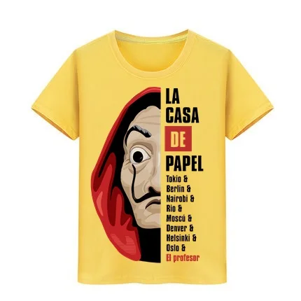 Money Heist T-Shirt Boy Girl tshirt La Casa De Papel kid T shirts House of Paper Teenagers hip hop Blouse clothes Children Tees
Money Heist T-Shirt Boy Girl tshirt La Casa De Papel kid T shirts House of Paper Teenagers hip hop Blouse clothes Children Tees