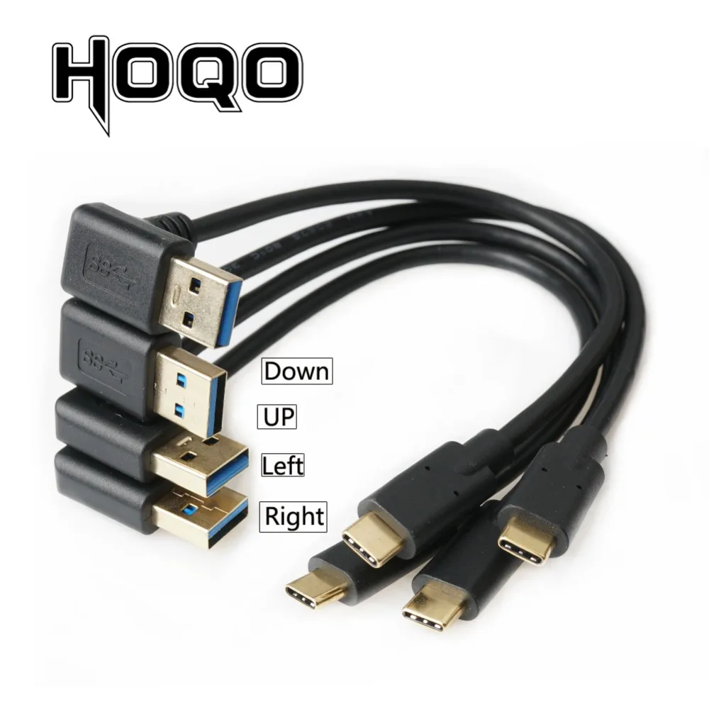Left/Right Angle USB 3.0 A Male to USB-C Male Cable 90 Degree UP/Down USB 3.0 A to USB Type C Data Sync & Charge Cord for PC HDD
Left/Right Angle USB 3.0 A Male to USB-C Male Cable 90 Degree UP/Down USB 3.0 A to USB Type C Data Sync & Charge Cord for PC HDD