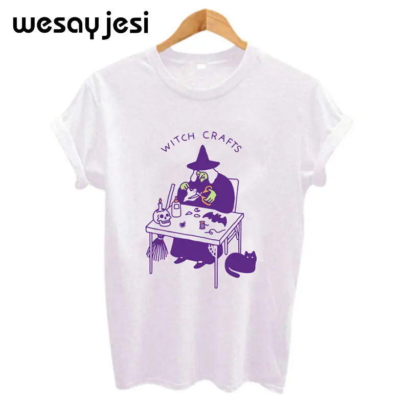 Women T-shirt Short Sleeve Witch Crafts Spice Girls Letter Harajuku T shirt Women Streetwear Vetement Femme 2019 Korean Clothes
Women T-shirt Short Sleeve Witch Crafts Spice Girls Letter Harajuku T shirt Women Streetwear Vetement Femme 2019 Korean Clothes