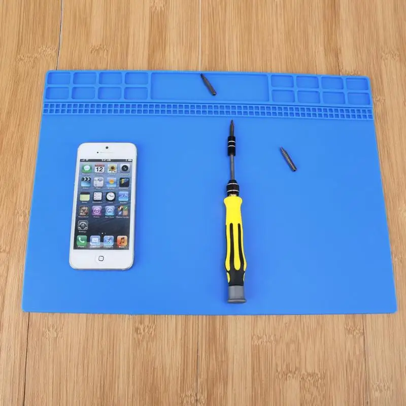 Heat-resistant Soldering Mat Silicone Heat Gun BGA Soldering Station Insulation Pad Repair Tool Maintenance Platform Desk Mat
Heat-resistant Soldering Mat Silicone Heat Gun BGA Soldering Station Insulation Pad Repair Tool Maintenance Platform Desk Mat