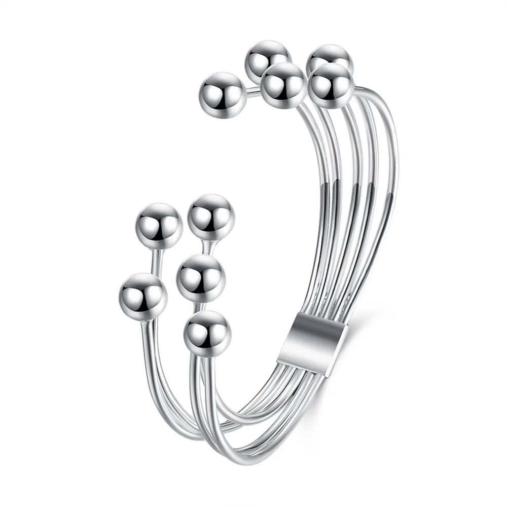 B058 Top quality Silver Plated & Stamped 925 string ball line open cuff bangle bracelet jewelry for women fine jewerly wholesale
B058 Top quality Silver Plated & Stamped 925 string ball line open cuff bangle bracelet jewelry for women fine jewerly wholesale