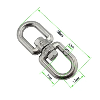Stainless Steel Double Eyes End Swivel Marine 304/316 Eye-Eye End Swivel Anchor Chain Connector Shackle 4mm 5mm 6mm 8mm 
Stainless Steel Double Eyes End Swivel Marine 304/316 Eye-Eye End Swivel Anchor Chain Connector Shackle 4mm 5mm 6mm 8mm