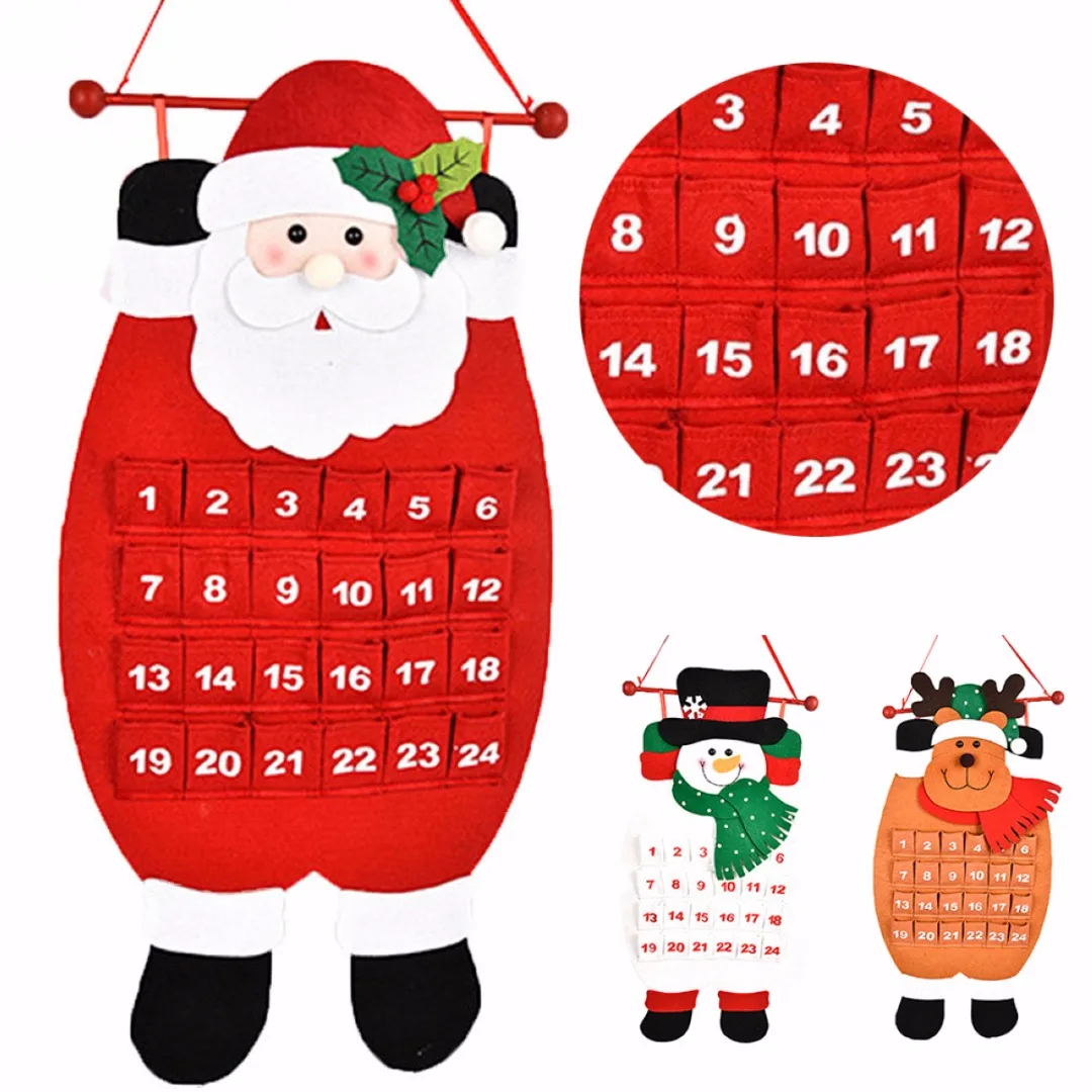 Новинка 2018 г., новогодний декоративный подвесной календарь с Санта-Клаусом, снеговиком
Новинка 2018 г., новогодний декоративный подвесной календарь с Санта-Клаусом, снеговиком