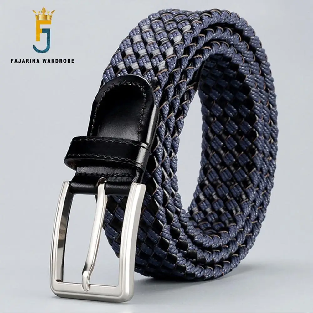 FAJARINA Fashion Woven Blue Belt Canvas Genuine Leather Belts for Men Unisex Leisure Male Ladies Personality Accessories LUFJ369
FAJARINA Fashion Woven Blue Belt Canvas Genuine Leather Belts for Men Unisex Leisure Male Ladies Personality Accessories LUFJ369
