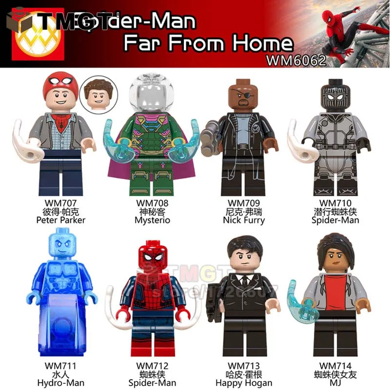 Single Marvel endgame Spider man Far from home Mysterio Mary Jane Happy Hogan s Building Blocks Toys for Children WM6062
Single Marvel endgame Spider man Far from home Mysterio Mary Jane Happy Hogan s Building Blocks Toys for Children WM6062