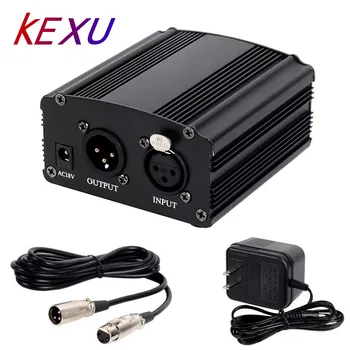 KEXU 1-Channel XLR Phantom Power 48V Phantom Power Supply for Condenser Microphone with US / EU Phantom Power Adapter XLR Cable
KEXU 1-Channel XLR Phantom Power 48V Phantom Power Supply for Condenser Microphone with US / EU Phantom Power Adapter XLR Cable